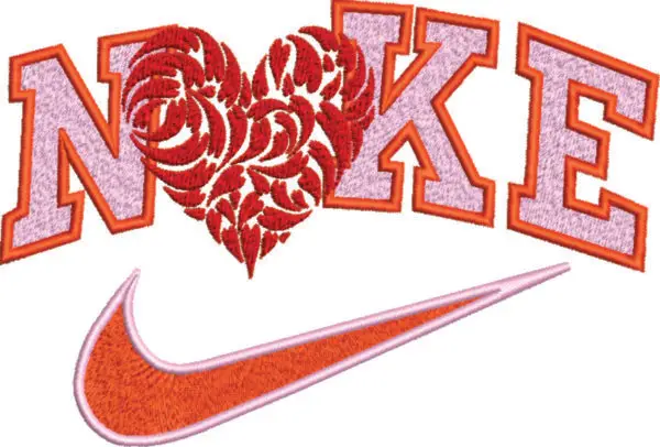 Nike Embroidery Hearts