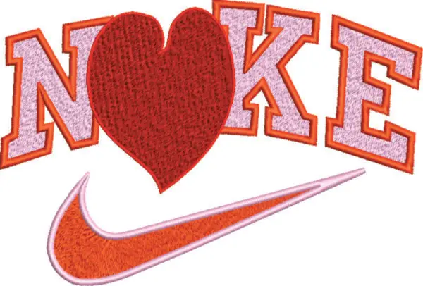 Nike Embroidery Hearts