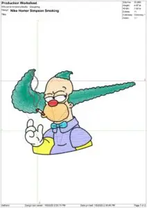 Simpsons Embroidery Designs