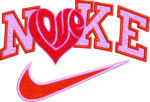 Nike Embroidery Hearts