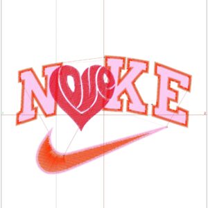 Nike Embroidery Hearts