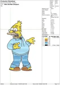 Simpsons Embroidery Designs