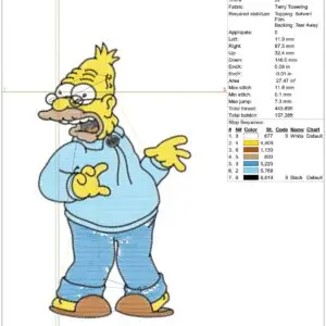 Simpsons Embroidery Designs