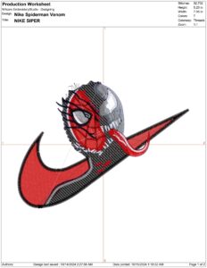 Spiderman Embroidery