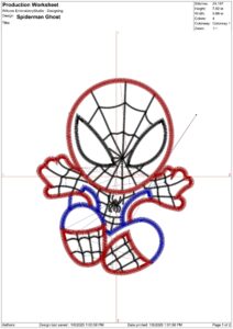 Spiderman Embroidery