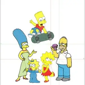 Simpsons Embroidery Designs