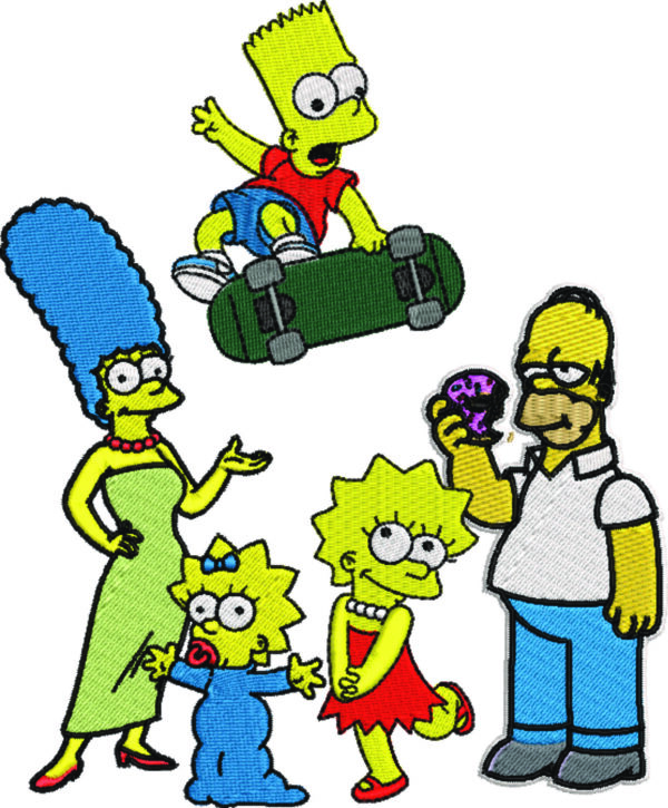 Simpsons Embroidery Designs