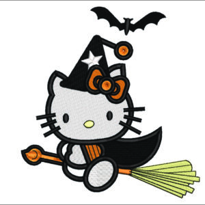 Hello Kitty Witch on Broom