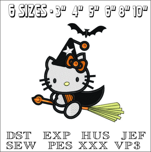 Hello Kitty Witch on Broom