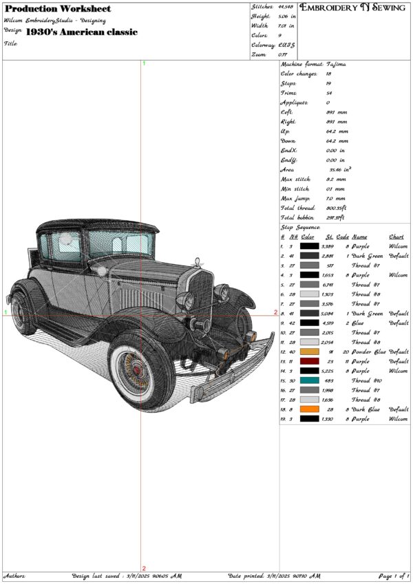 1930's American Classic Gangster Car